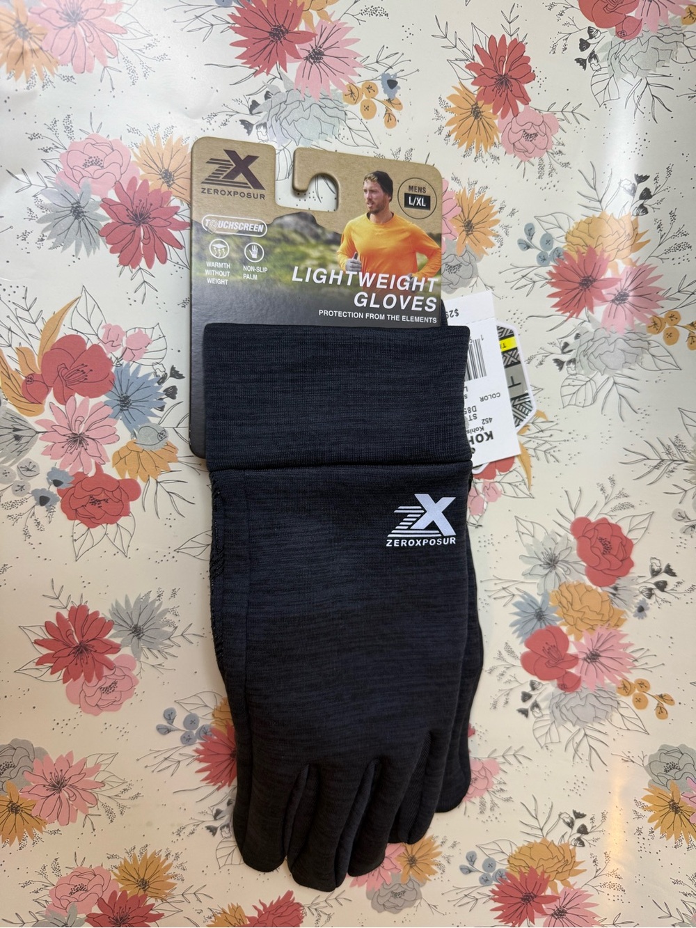 ZeroXposur Men's Lightweight Gloves in Black Heather